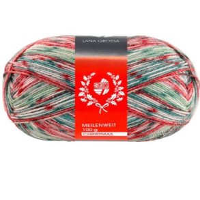 Meilenweit 100g Christmas med glitter 6797 - 31872