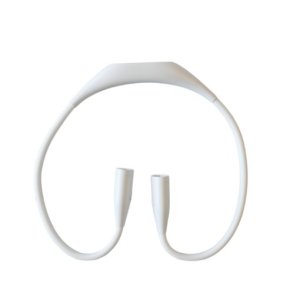 Nakkelampe hvid led genopladelig 