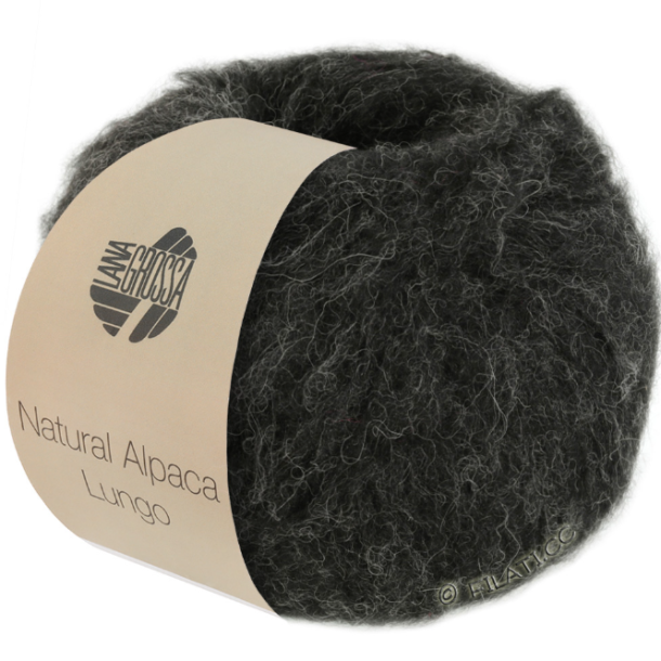 Natural Alpaca Lungo - Sort 004 - 36804