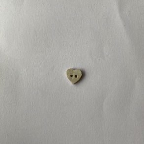 Knap Perlemor - hjerteform 