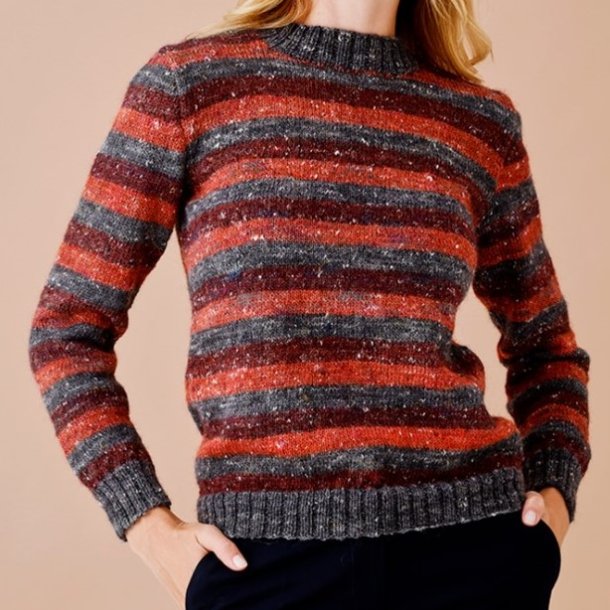 Stripet sweater fra Permin 899531