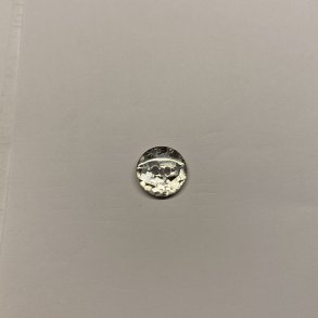 Plastikknap s�lv farvet - - 15 mm 