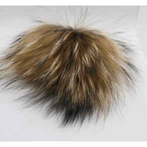 Pompon mrhund - Brun m/trykknap 