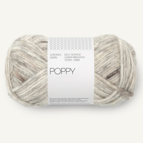 Poppy fra Sandnes Garn Gray Marble 1045 - 128999