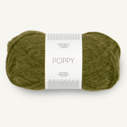 Poppy fra Sandnes Garn Dark Moss Green 9563 - 127285