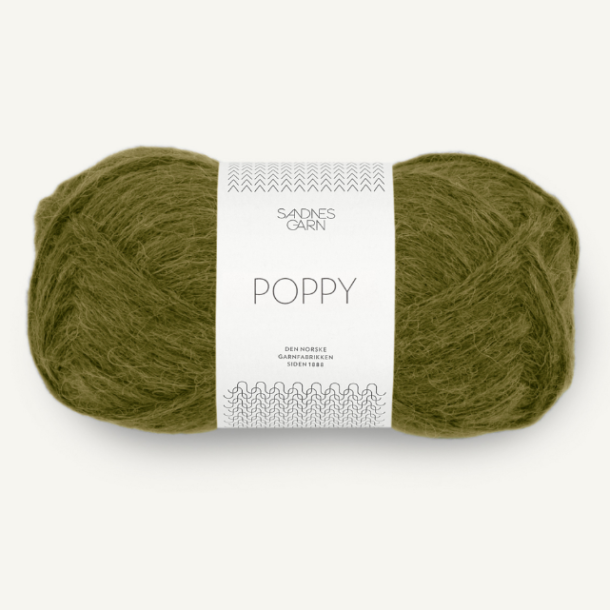 Poppy fra Sandnes Garn Dark Moss Green 9563 - 127285