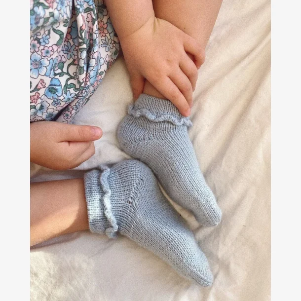 Ruffle Socks Junior ved samtidigt k&oslash;b af garn