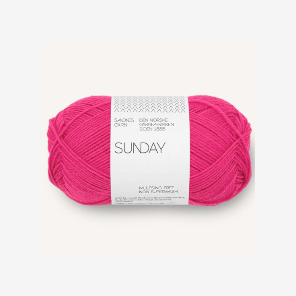 Sunday fra PetiteKnit - Hot Pink 4518 - 135439