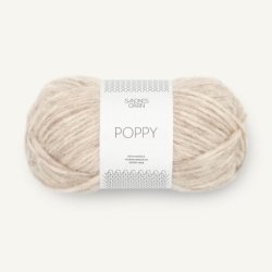 Poppy fra Sandnes Garn beigemeleret 2611 - 124056