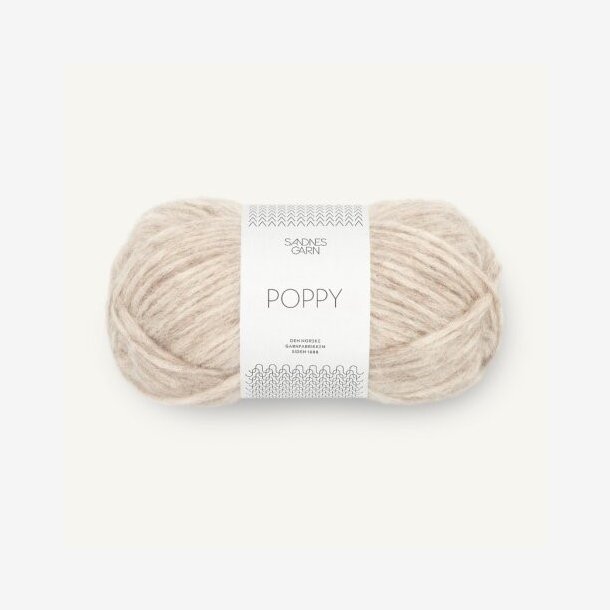 Poppy fra Sandnes Garn beigemeleret 2611 - 124056