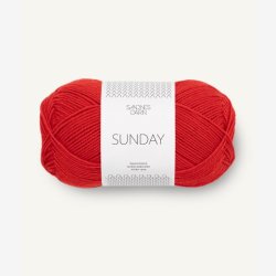 Sunday fra Sandnes Garn - Scarlet red 4018 - 119543
