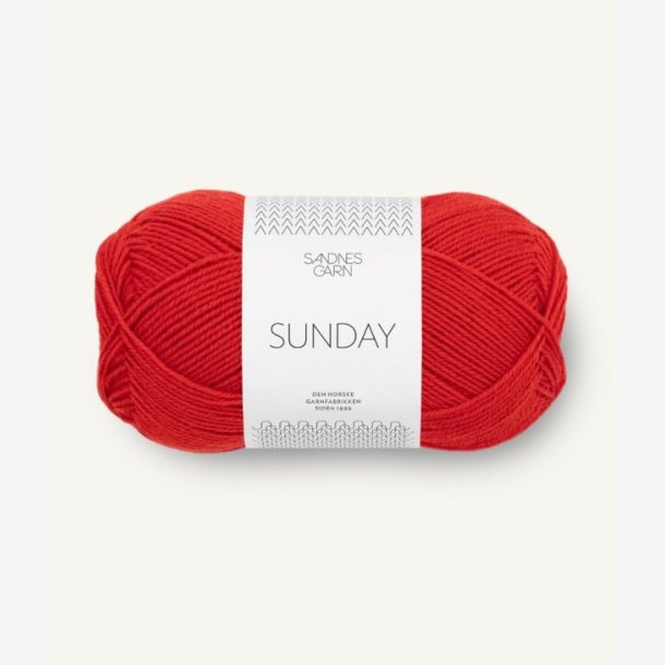 Sunday fra Sandnes Garn - Scarlet red 4018 - 119543