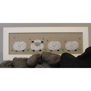 Sheeps in a row - 52208 - Broderi 