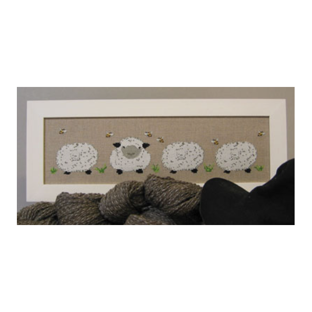 Sheeps in a row - 52208 - Broderi 