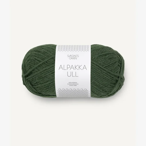 Alpakka Ull - Skovgr�n 8082 - 132518