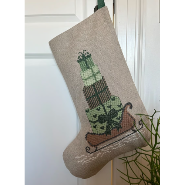 Stocking with green gifts 2037-3 