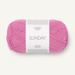 Sunday fra Sandnes Garn - Shocking Pink 4626 - 120053