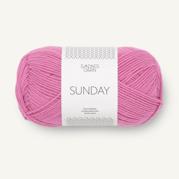 Sunday fra Sandnes Garn - Shocking Pink 4626 - 120053