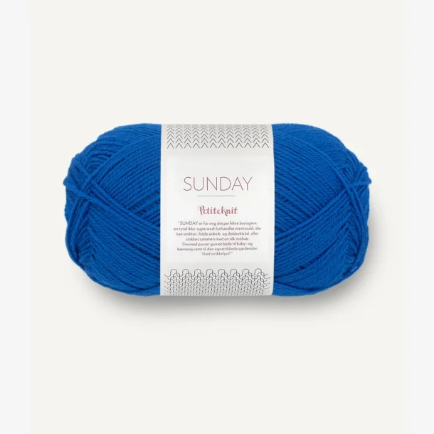 Sunday fra PetiteKnit - Electric Blue 6046 - 128094