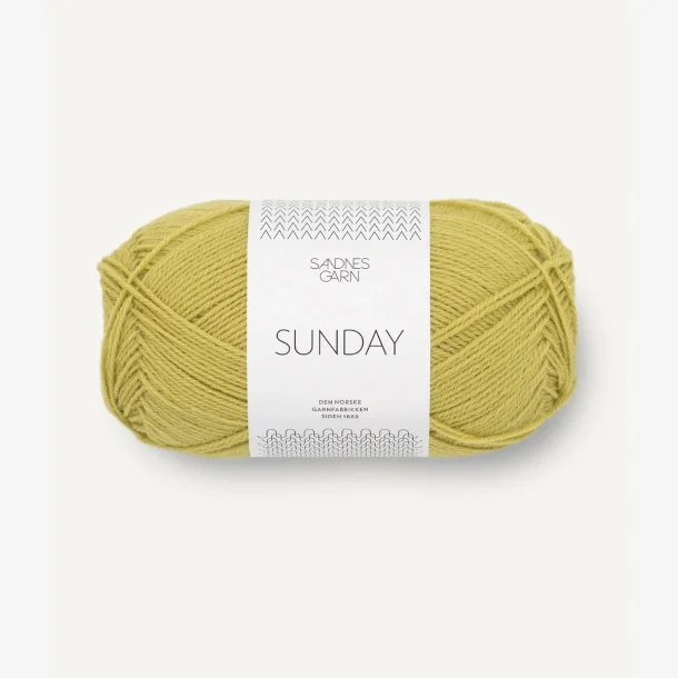 SANDES GARN TILBUD - Sunday fra Sandnes Garn - Sunny Lime 9825 - 126658