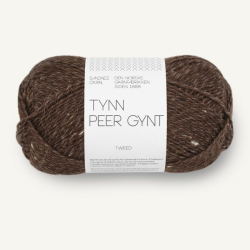 Tynn Peer Gynt - Mrk brun/Natur Tweed 3085 - 129296