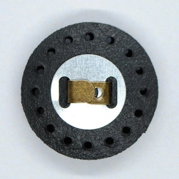 Taskelukning magnet 30 mm lder sort 