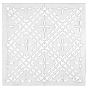 ReStyle Sashiko template diamonds 10x10cm