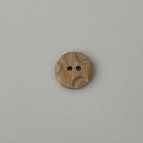 Trknap med mnster - 15 mm 