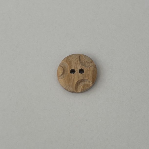 Trknap med mnster - 15 mm 