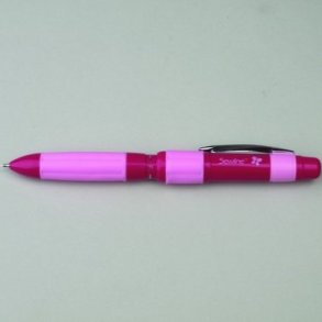 Trykblyant trio pink/hvid/sort