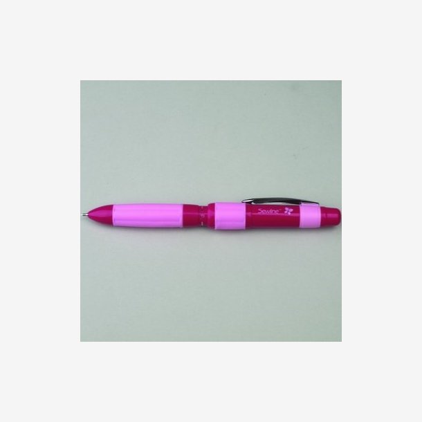 Trykblyant trio pink/hvid/sort