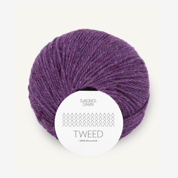 Tweed - Recycled - Lilla (Limited Edition) 5285 2106911 - - 100 % - fra Sandnes Garn - Gav'strikken