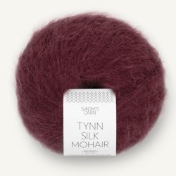 Tynn Silk Mohair - Dyb burgunder 4372 - 4117886