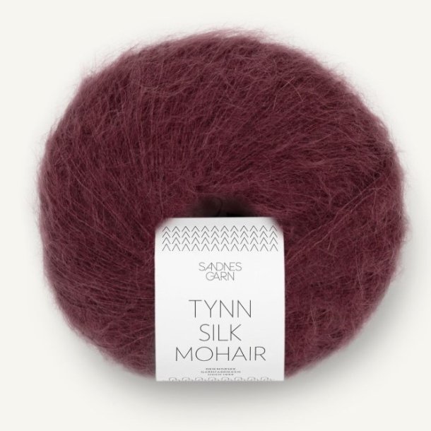 Tynn Silk Mohair - Dyb burgunder 4372 - 4117886