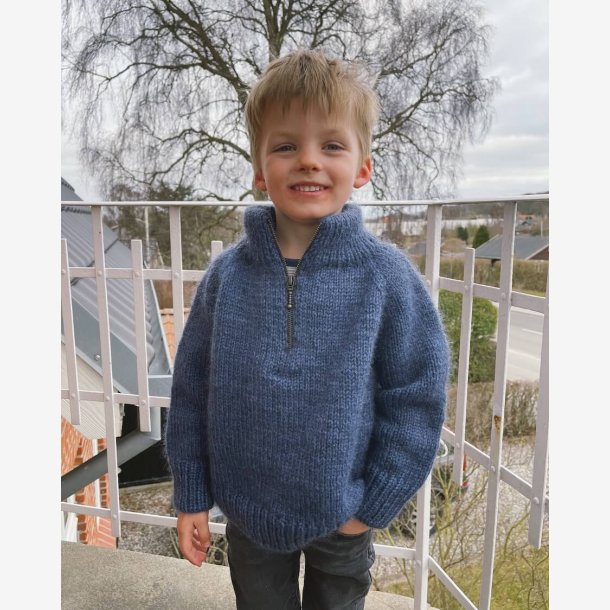 Zipper Sweater Junior ved samtidigt k&oslash;b af garn