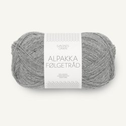Alpakka F�lgetr�d - Gr� meleret 1042 - 117828