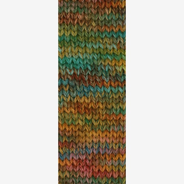 Cool Merino Big - Karamel/Petrol/Oliven/Rosa/Mrk brun 404 - 00115