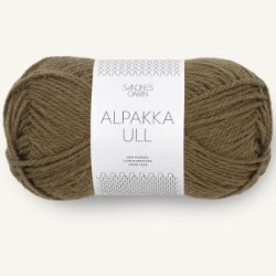 Alpakka Ull - Dark oliven 9873 - 123090