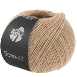 Ecopuno fra Lana Grossa - lysebrun 222 - 262105