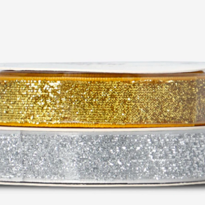 Gaveb�nd - S�lv og Guld farvet - 2 cm