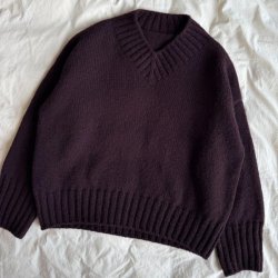 Hannah Sweater V-neck - PetiteKnit 