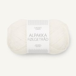 Alpakka Flgetrd - Hvid 1002 - 124410