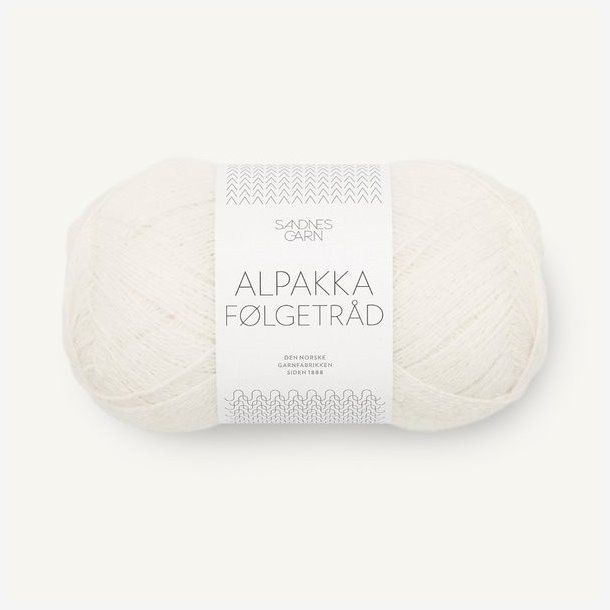 Alpakka Flgetrd - Hvid 1002 - 124410