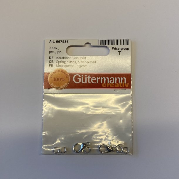 Karabinls - Slvfarvet og guldfarvet