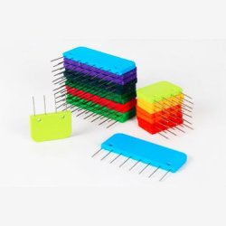 KnitPro Rainbow Knit Blockers 2 Strrelser - 20 stk