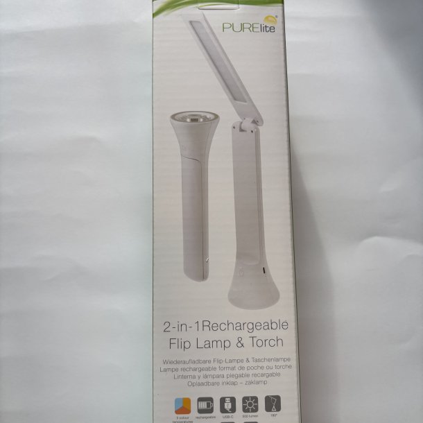 Lampe led 2 i 1 - Foldbar - Genopladelig 
