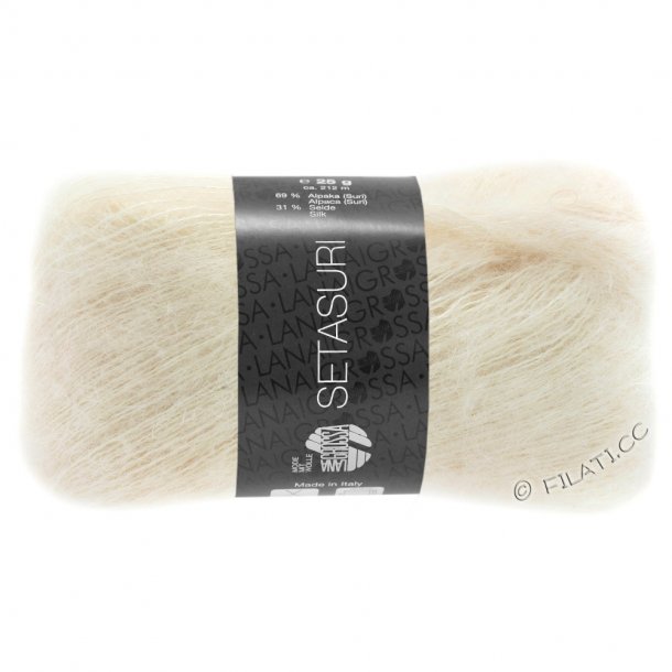 Setasuri fra Lana Grossa - Creme 002 - 7825003