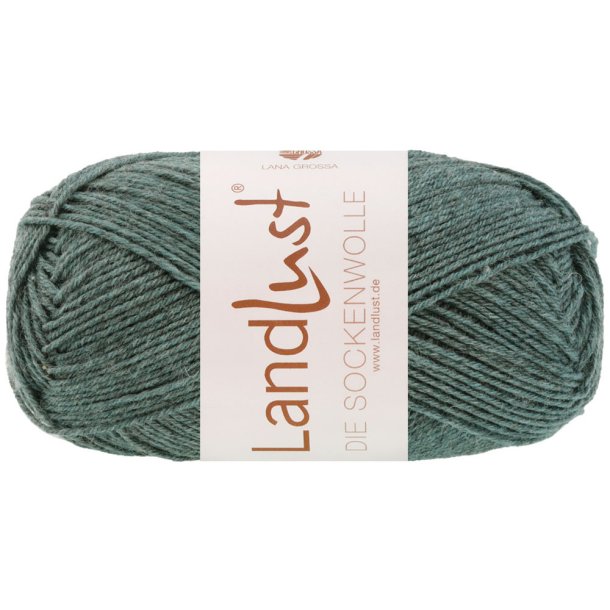 Landlust - Die Sockenwolle M�lange Gr�n 1611 - 48385