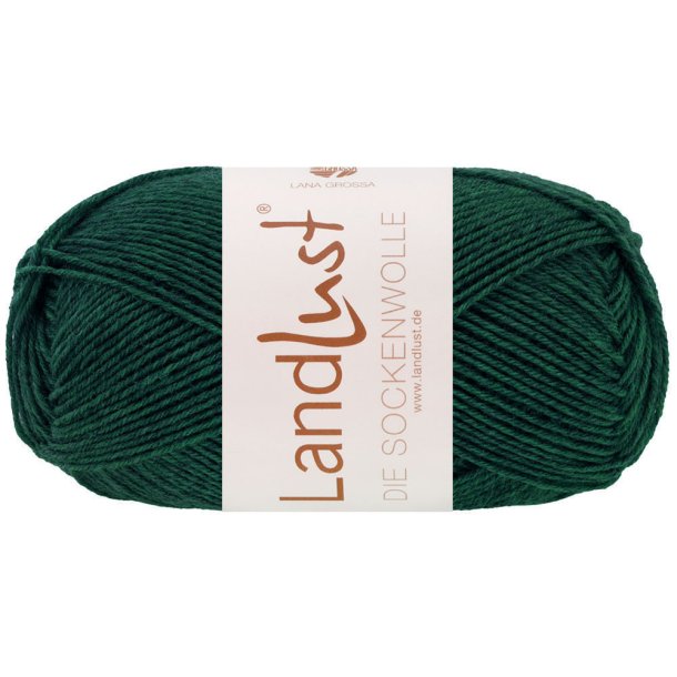 Landlust - Die Sockenwolle M�lange Gr�n petrol 1612 - 37877