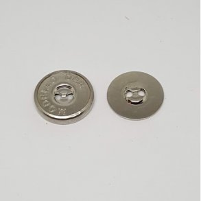 Magnetknap - slvfarvet